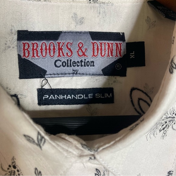 Brooks and Dunn panhandle slim western pearl snap, bling, embroidered SZ-XL - Picture 4 of 10